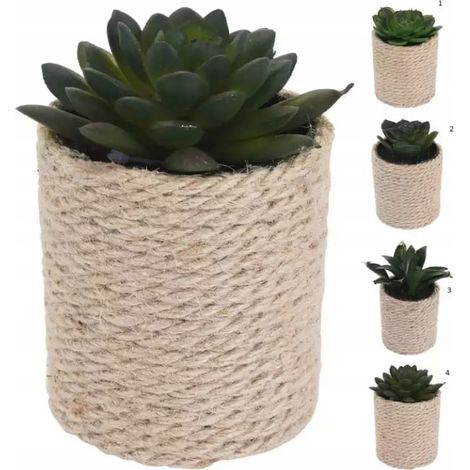 Plante artificielle décorative en pot 8x14 cm (1/2)