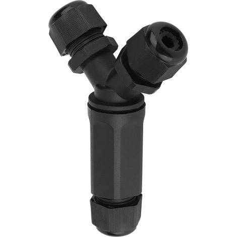Connecteur en Y à 3 voies avec LED étanche IP68 et 3 fils pour accessoires électriques (1/5)