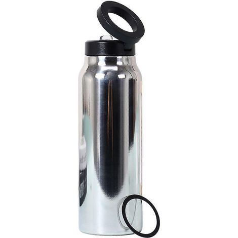 Silberner 720-ml-Wasserkocher mit magnetischer Saugnapf-Handyhalterung