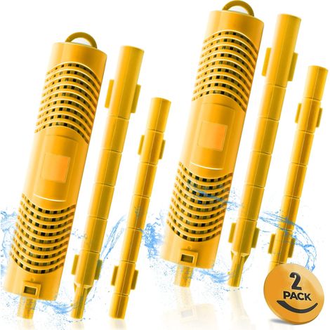 Bâtonnet minéral spécialisé pour filtres de spa — Jaune — Lot de 2  Filtre à ions minéraux au zinc de 2e génération  Adapté aux spas (1/5)