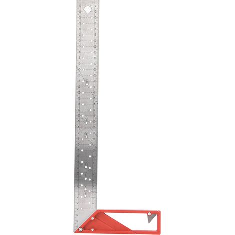 Équerre de menuiserie en acier inoxydable, outil de charpente multi-angle 45° / 90°, règle carrée 40 cm (1/5)