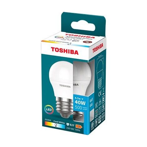 LED TOSHIBA ESSENTIAL - G45 E27 4.7W 6500K