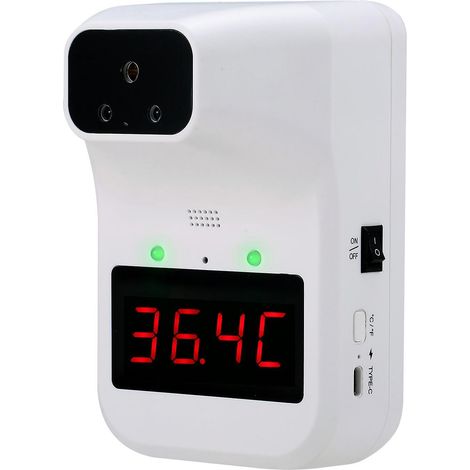 KI-Infrarot-Thermometer, drei Einstellungen, duale Stromversorgung, zehn Sprachen, °C/°F, Körper-/Objekttemperatur