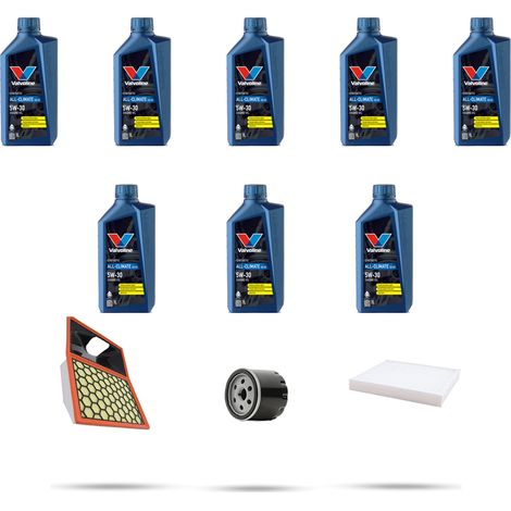 Kit tagliando 3 FILTRI e 8L OLIO compatibile con Iveco Daily V 70C 14 3.0 CNG 100kw dal 2011 (1/5)