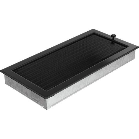 Lüftungsgitter 22x45 schwarz Jalousie