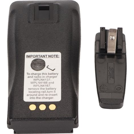 Akkufach für Motorola DEP450, EP450, DP1400, PR400, CP140, CP040, CP200, CP180 und GP3188 Funkgeräte mit rückseitigem Clip (1/5)