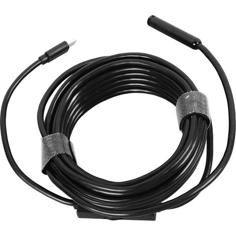Caméra endoscopique avec lumière 5MP HD IP67, étanche, Endoscope serpent pour Inspection des égouts, 5 mètres (1/5)