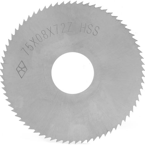 Lame de scie circulaire 72 dents en acier rapide, disque de coupe accessoire 75 x 0,8 x 22 mm (1/5)