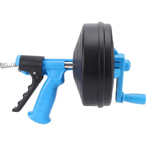 Machine de débouchage avec ressort en acier au manganèse de 65 mm, flexible, 2 modes, furet de plomberie pour tuyaux de 50 à 75 mm, ressort de 10 m / 32,81 ft (1/5)