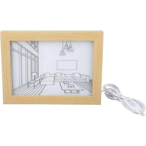 Peinture lumineuse décorative LED, 3 Modes d'éclairage, Style animé japonais moderne, simulation du soleil, dessin nocturne S (1/5)
