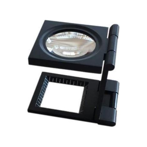 Loupe Compte-fils pliante ZGEER - 10X - Monture en métal - Noir (1/4)