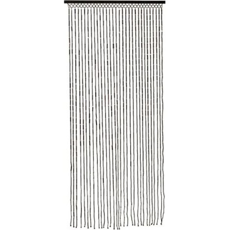Rideau en bambou 90 x 200 cm couleur marron foncé