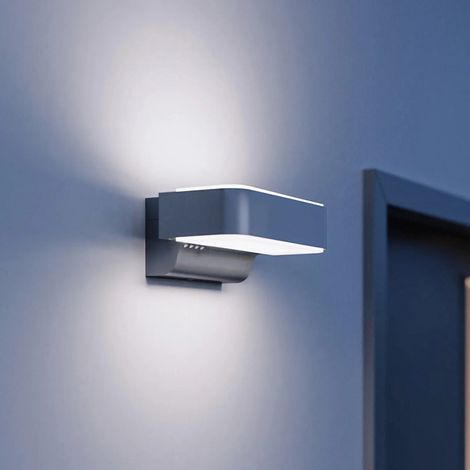 [GEBRAUCHT] B-Ware STEINEL Außenwandleuchte L 810 SC LED Wandleuchte mit Sensor silber IP44 679lm (1/2)
