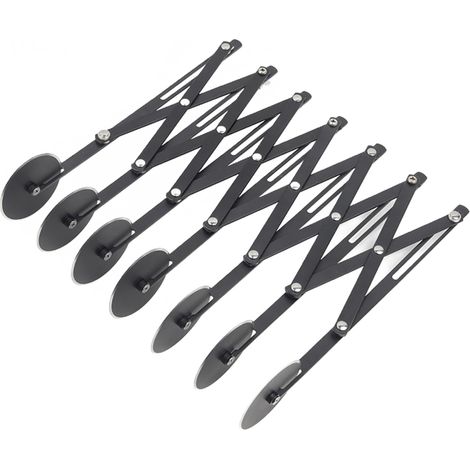 Cortador de pizza de 3/5/7 ruedas, divisor de masa ajustable, cortador de masa para pizza, cortador de masa para pan, cortador de tartas, rodillo flexible de acero inoxidable, utensilios de cocina (1/5)