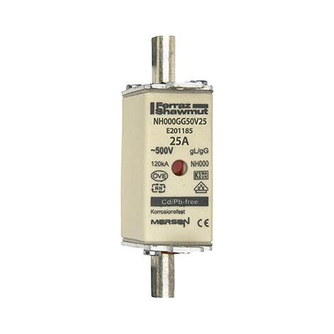 Mersen Ferraz NH00 40A 500V Elt NH000GG50V40/9 fusibile cartuccia