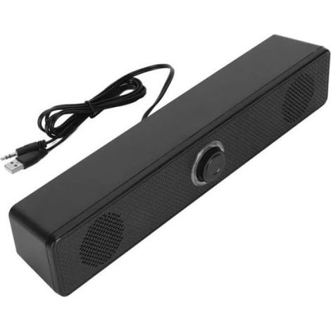 1 Barre de son, USB filaire, son HiFi clair, contrôle volume, pour bureau ordinateur gaming (1/5)