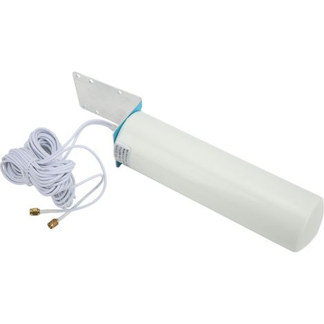 Antenne extérieure 4G 12dBi omnidirectionnelle amplificateur de signal 3G/4G, connecteur double SMA mâle, baril, renfort réseau mobile. (1/5)