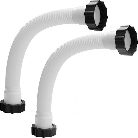 2pcs 15.8" Pool Sand Filter Pump Hose - Salt Water Pump Hoses for Above Ground Pool - Pool Pump Replacement Hose for Filter Pump and Saltwater Systems (1/5)