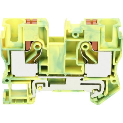 TRU COMPONENTS TC-JPT10-PE Durchgangsklemme 10.2 mm Schnellanschluss Polzahl: 2 0.5 mm² 10 mm² Grün (1/2)