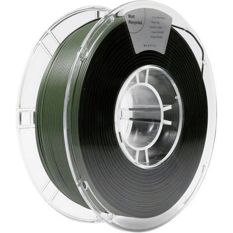 Maertz PMMA-1014-005 PMMA-1014-005 Filamento per stampante 3D PLA Opaco PLA riciclato, Opaco 1.75 mm 1000 g Verde oliva (1/4)
