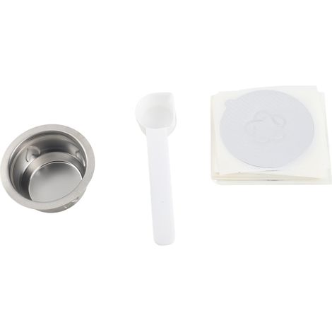 RECAFIMIL Capsules café acier inoxydable réutilisables compatibles Nespresso Vertuo filtre tasse avec 30 feuilles aluminium (1/4)
