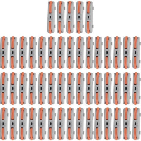 50Pcs Connecteurs de Fils Rapides pour Câbles Souples et Rigides, Accessoires Industriels SPL-1 (1/5)