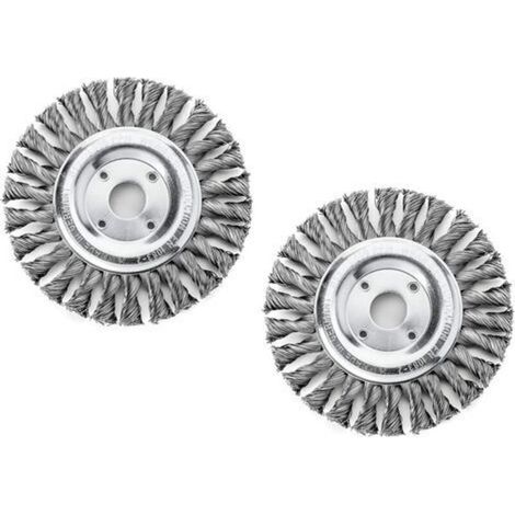 2pcs Brosse Circulaire,Brosse Métallique Circulaire,Brosse Circulaire Pour Perceuse,Brosse Métallique Circulaire Torsadé Meuleuse Diamètre 125 Mm,Utilisé Pour L'élimination De La Rouille,le Polissage (1/5)