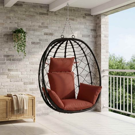 vidaXL Coussin Adirondack PUTTEN 100 % polyester Rouge (1/5)