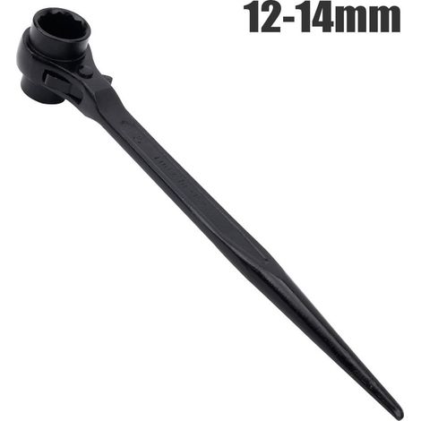 Clé à cliquet à embout pointu - 12 mm à 14 mm - pour entretien mécanique et automobile - 1 pièce (1/5)