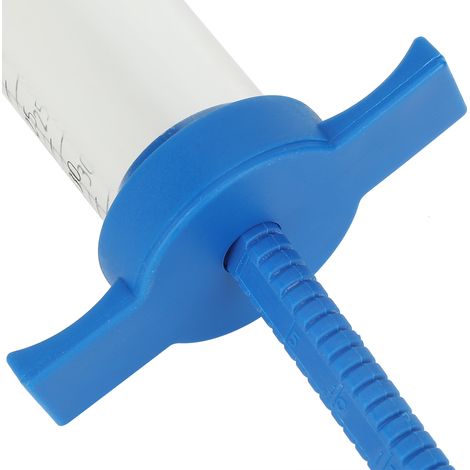 Jeringa para animales [plástico, acero] + accesorios para jeringa [inyector para animales de 30 ml] + accesorios para jeringa para equipos de cuidado animal (1/5)