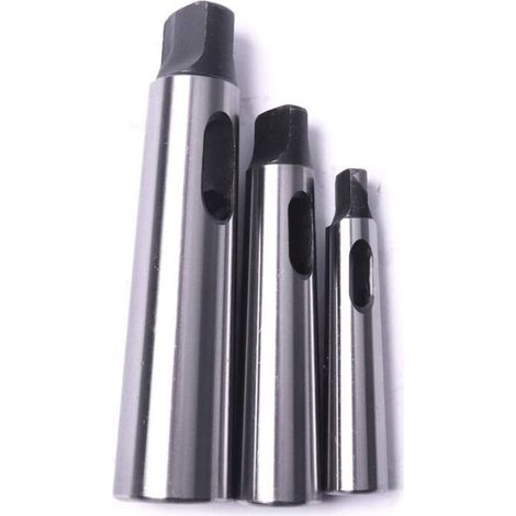 Cône Morse douille de perçage Réduction adaptateur pour tour de fraisage (MT1 à MT2, MT3 à MT2, MT3 à MT4,3pcs) (1/5)