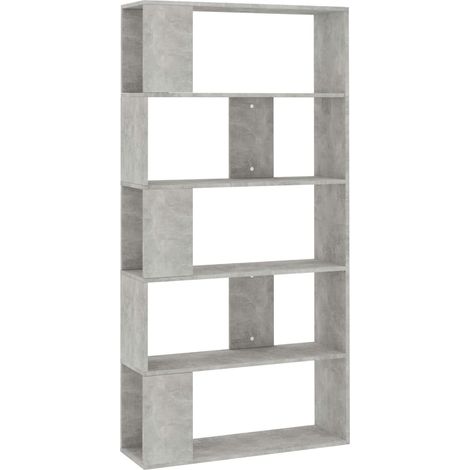 Maison Exclusive - Bücherregal/Raumteiler Betongrau 80x24x159 cm