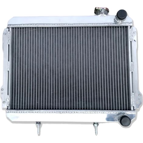 Radiador de aluminio, aleación de aluminio, colocación frontal, compatible con sedanes compactos de la serie E70, tipos de motor 3A/4A 1.5/1.6 1.8L I4, diseño ligero (1/5)