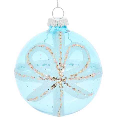 Bdn glass 80mm bow transp - Feeric lights & christmas (1/4)