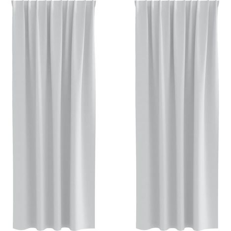 Maison Exclusive - Verdunkelungs-Vorhänge mit Ringen 2 pcs Helles