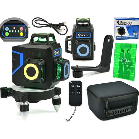 Láser autonivelante 3D 360 con 12 líneas verdes (8) (1/5)