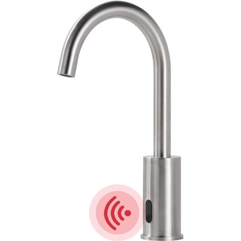 Automatischer Sensor-Badezimmerarmatur, Farbe: gebürstetes Nickel