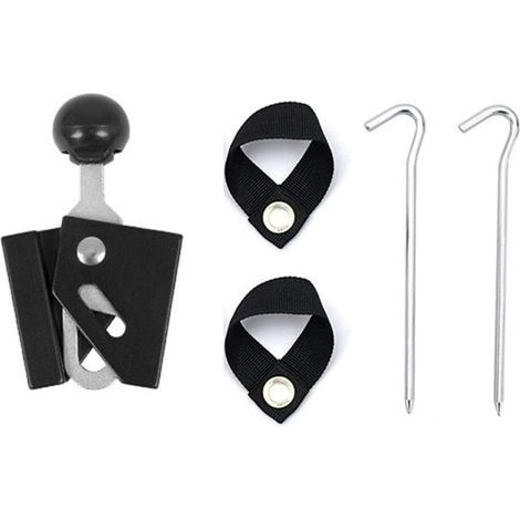 Support réglable en aluminium pour une meilleure stabilité et une performance antidérapante en camping en plein air (8 mm rouge) (1/5)