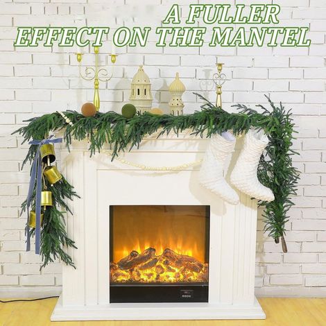 Guirlande De Noël - Aiguilles De Cèdre Artificielles - 274 Cm - Pour Intérieur Et Extérieur - 1 Pièce (1/5)