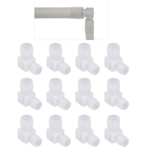 12 Stück pro Packung zu verkaufen: 90-Grad-Pagoden-Winkelstück aus lebensmittelechtem, transparentem Kunststoff, 16 x 20 mm. (1/5)