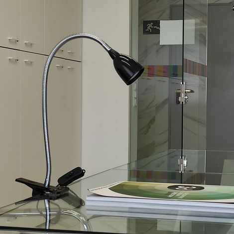 Lampada LED Fissaggio con Pinza 3w 6400k Nero
