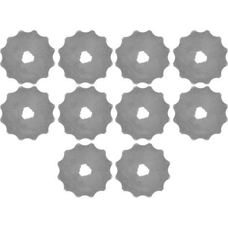 Cutter rotatif pour tissu de 45 mm, kit d'accessoires de couture et de loisirs créatifs, convient pour le papier, le cuir et les couvertures, lot de 10 pièces (1/5)
