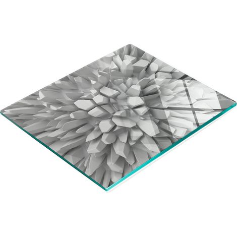 Tabla de cortar decorativa de vidrio templado para cocina con gr谩ficos 3D, 60x52 cm. (1/5)
