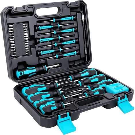 Kit Tournevis Cliquet Outils De Réparation Magnétiques Précis Coffret 43 Tournevis Avec Hexagonaux Pour PC, TV, Ordinateur Portable, Téléphone, Montre, Lunettes, Appareils, Maison, (1/5)