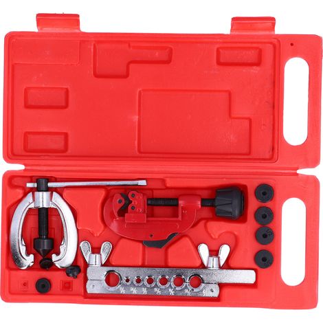 Kit de 10 outils d'évasement de tuyaux, double réparation, acier universel pour entretien véhicule (1/5)