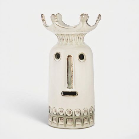 Dekorative Keramikvase Gesicht mit Intarsien Occidente (1/4)