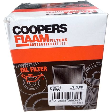 Filtro olio motore marca coopers fiaam codice filtro ft5738  z1595