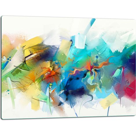 Tablero de corte de placa de vidrio 52x40 colorido (1/5)
