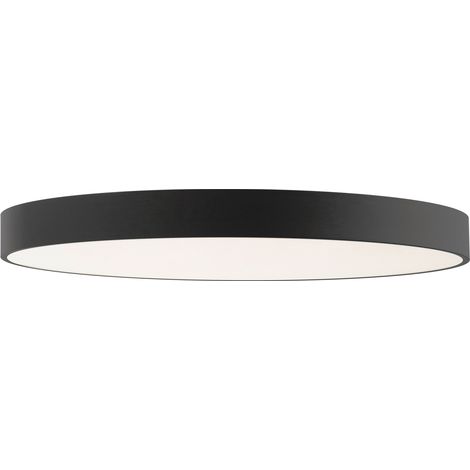 Plafón de superficie BILOG grande LED SMD 96 W 6355 lm 3000 K CRI80 Negro (1/3)