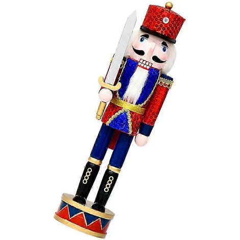 Weihnachtsdeko: Nussknacker-Figur aus Holz, 2 Stück (1/5)